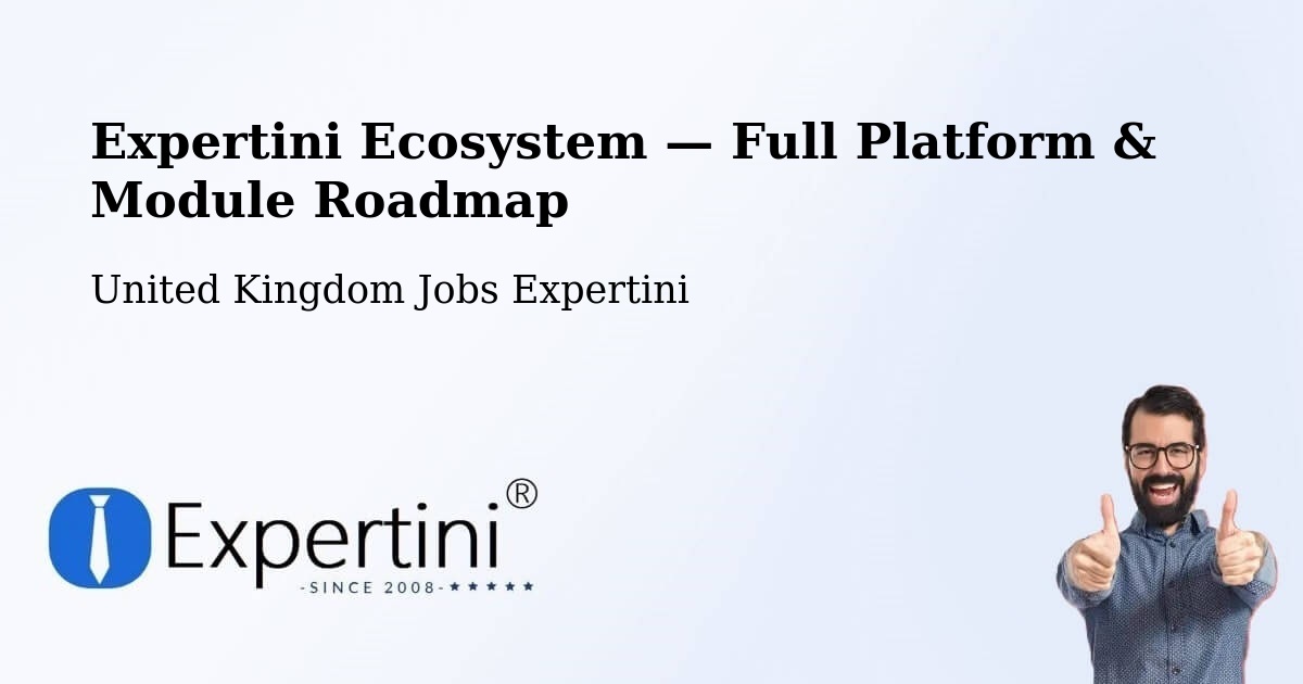 Expertini Ecosystem — Full Platform & Module Roadmap – Coventry